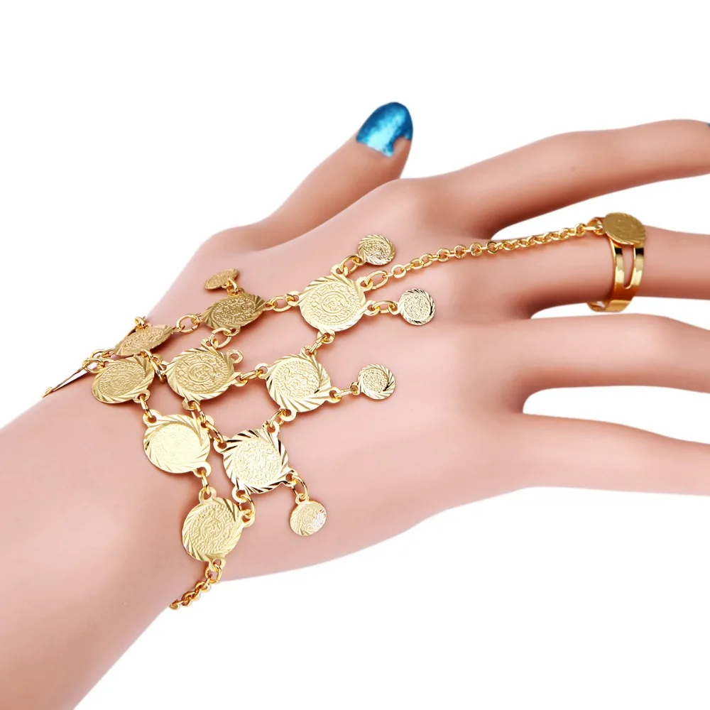 Медные монеты браслеты ювелирные изделия для женщин арабский Ближний Восток
