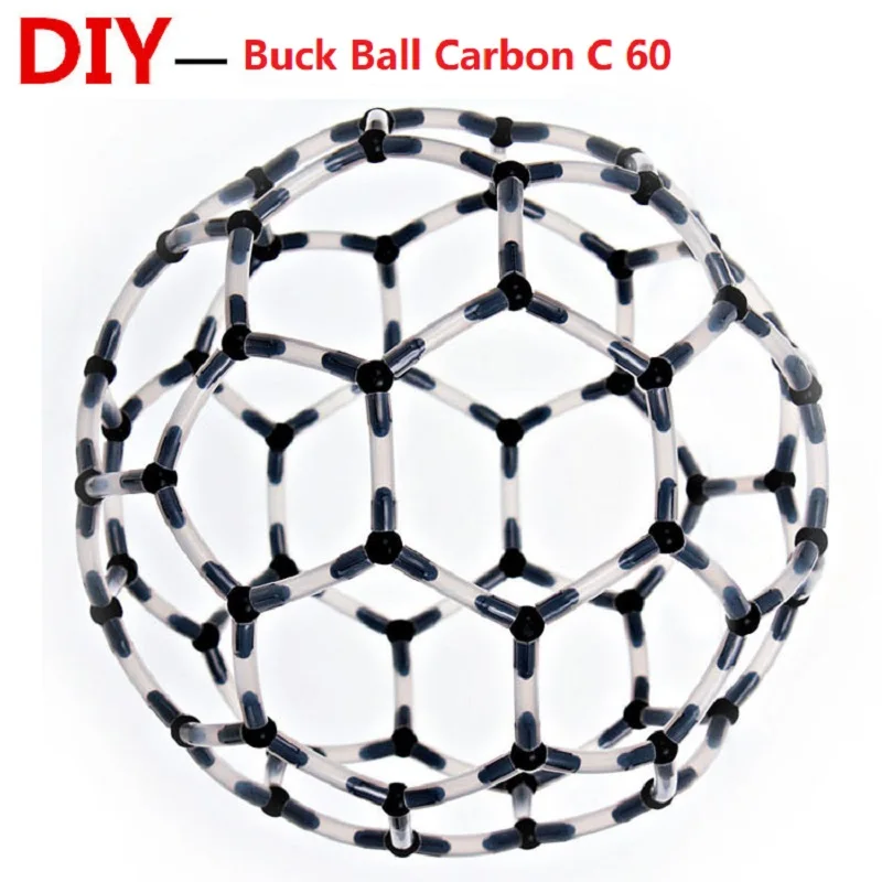 

DIY Buck Ball combination C60 molecular structure Teaching chemistry models Carbon soccer children STEM Toys chemical education