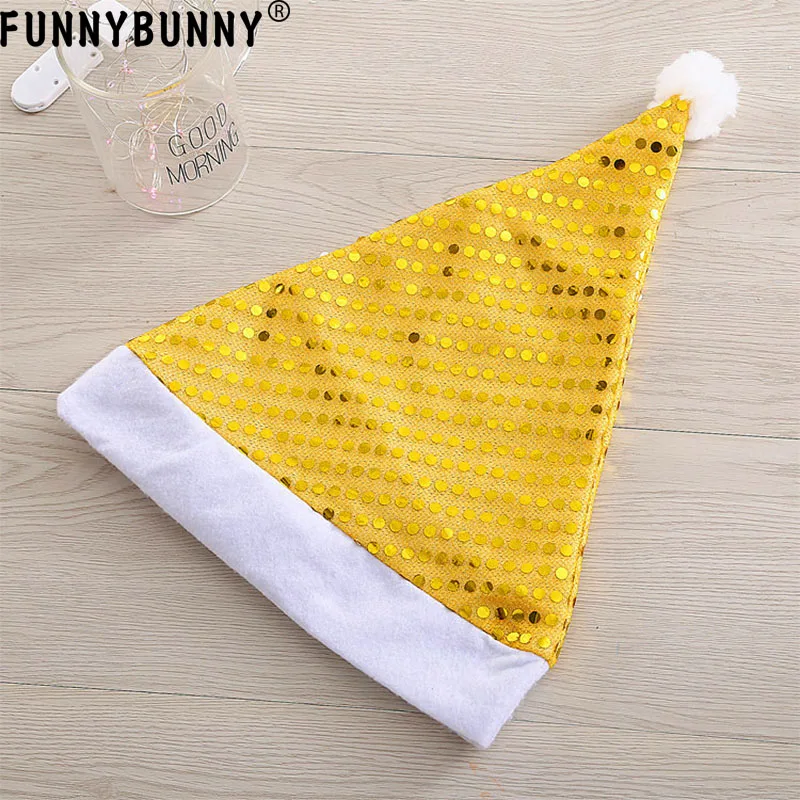 Рождественская шляпа FUNNYBUNNY кепка с блестками аксессуары для рождественской