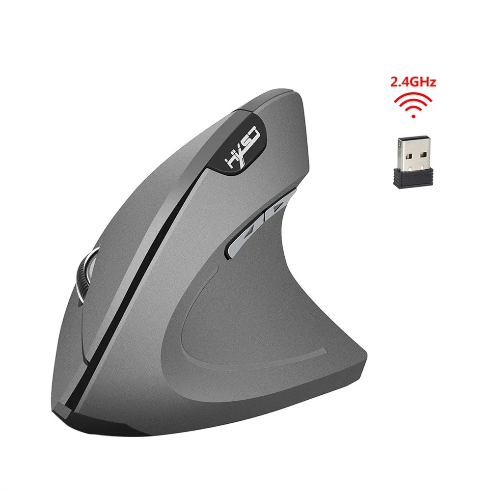Wireless Mouse 2.4GHz Game Ergonomic Design Vertical 2400DPI USB Mice Opto-electronic Suitable For Office Games Z30423 | Компьютеры и