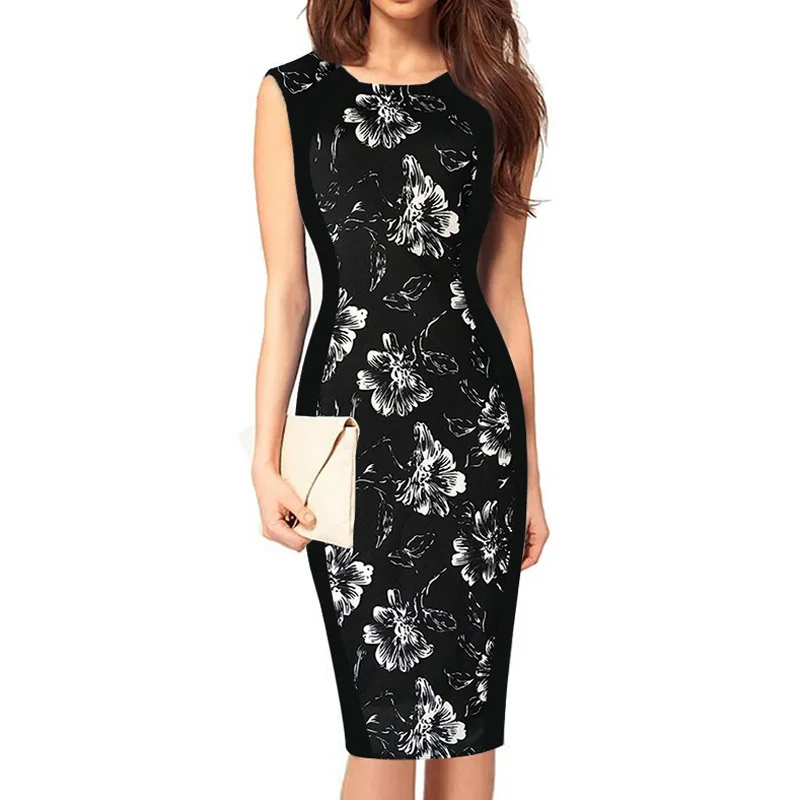 Платье с цветочным принтом женское 2016 новое летнее платье винтажные Ретро