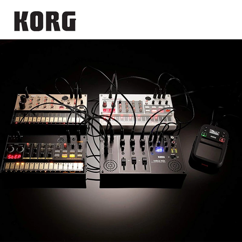 Аналоговый барабанный станок Korg Volca Beats набор с Mix и полировальной тканью [Volca +