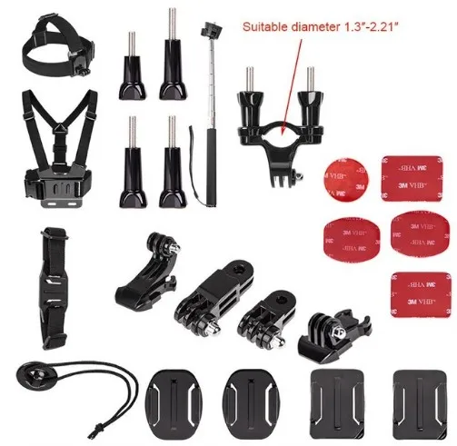 Комплект аксессуаров для спортивной экшн-камеры нагрудный ремень на шлем GoPro Hero6 5