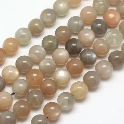 

Natural Moonstone Beads Strands, Round, Moonstone, 8mm, Hole: 1mm; about 48pcs/strand, 15.7"