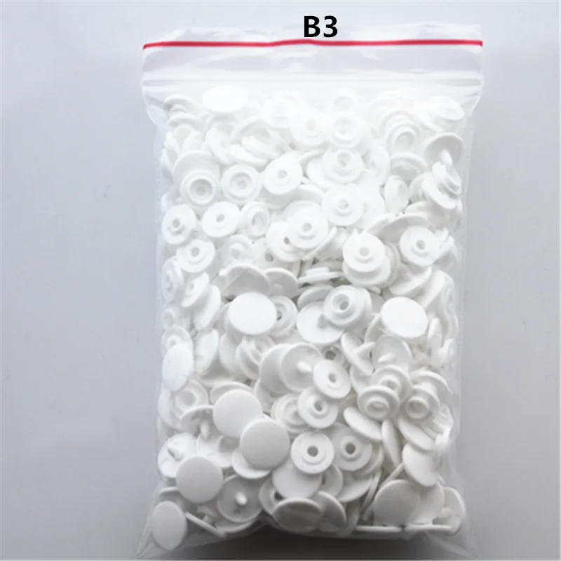B3 100PCS Snap губцевый инструмент для T3 T5 T8 зажим для вычета 100pcs-T3 кнопки 26 цветов швейные принадлежности для крепления используется для подгузников DIY - Цвет: B3 100PCS