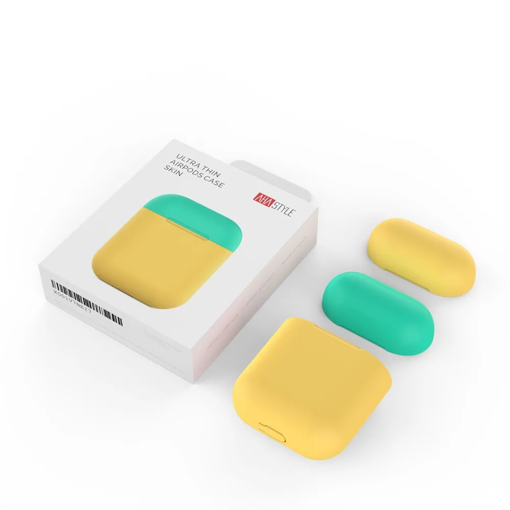 Earphone Case for Apple Airpods Ultra-thin Silicone Cover Wireless Headphone Accessories Protective Pouch | Электроника