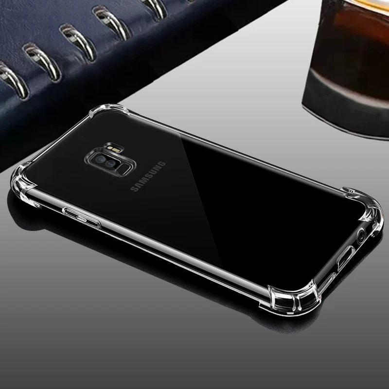 Роскошный прозрачный мягкий чехол YueTuo из ТПУ для телефона etui coque case cover samsung galaxy s9 s