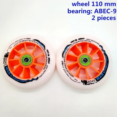 Колеса скутера 100*24 мм 110*24 мм PU колеса 2 шт./лот - Цвет: 110x24