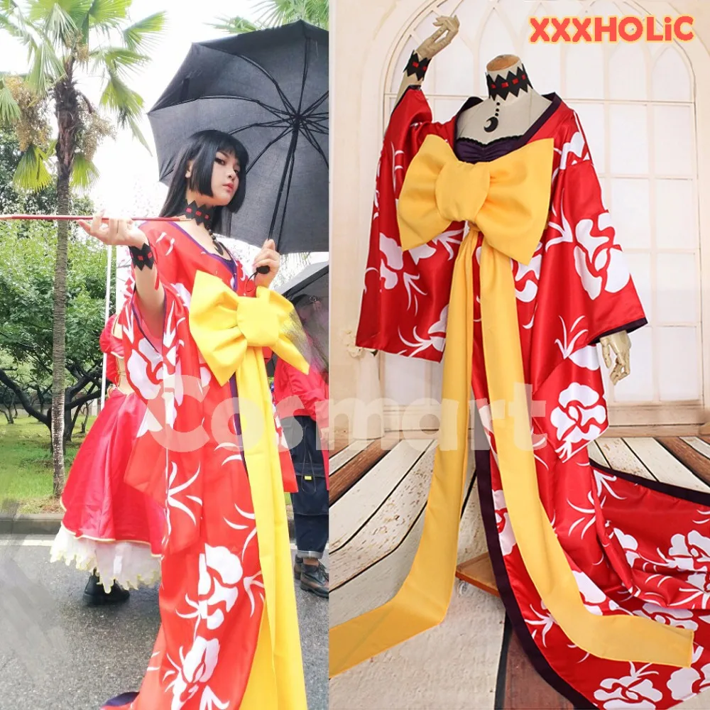 [Акция] аниме XXXHOLiC рисунок Итихара Юко платье кимоно + Цепочки и ожерелья