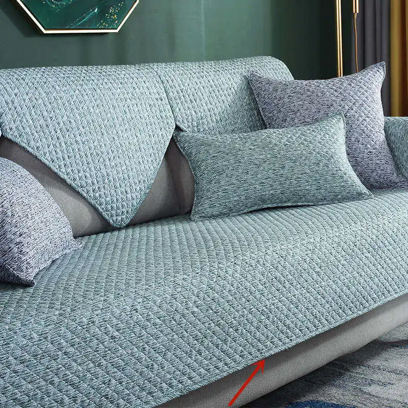 green 1pcs Nordic Стиль твил Хлопковый чехол для дивана художественный секционный диван крышка DIY матч Цвет местный диван подлокотник Полотенца Ширина 70/90/110 см - Цвет: green 1pcs