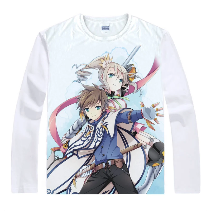 Футболки с надписью Tales of Zestiria рубашки длинным рукавом разных стилей косплей