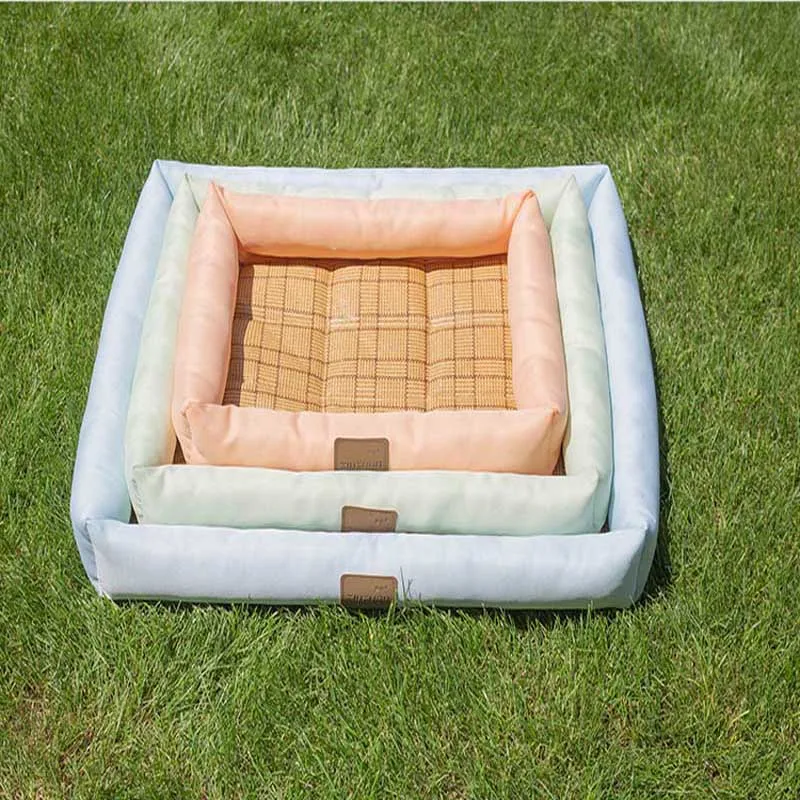 Двухсторонний тканевый коврик для собак из ткани Оксфорд подушка щенков кровать
