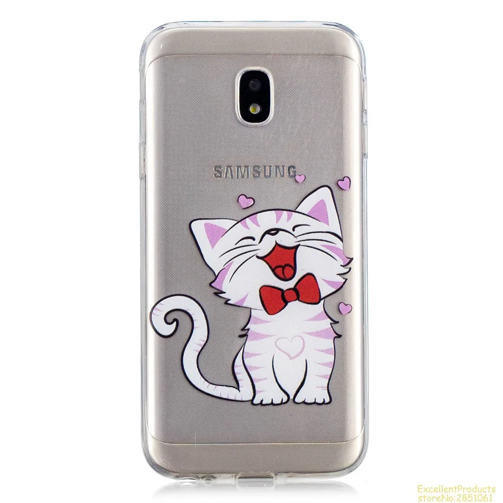 Силиконовый чехол для телефона samsung J3 2017 J330 fundas hoesje Красивый Веселый мультяшный
