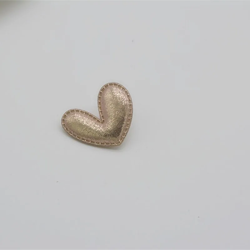 50 шт./лот 4,3*3,6 см Pu Сердце Мягкий аппликации для DIY ручной работы Детские аксессуары для волос подарок украшения Аксессуары