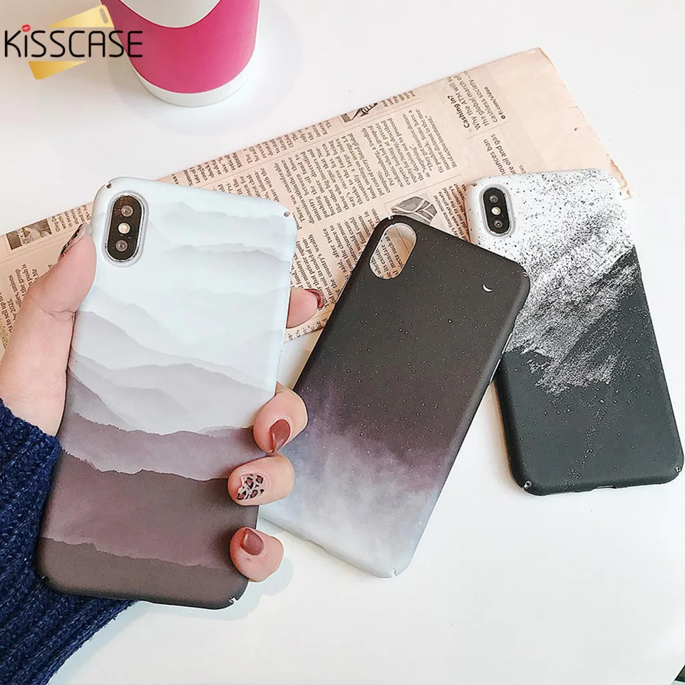 KISSCASE пейзаж ананаса Узор Жесткий чехол для samsung Galaxy A50 A30 полный плотный A7 A5 A3 2017
