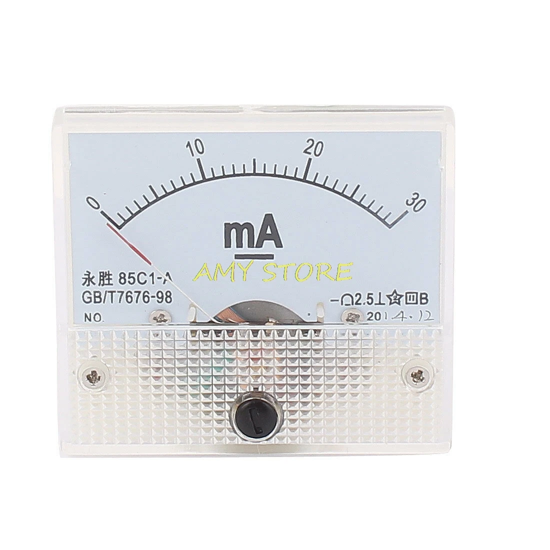 85C1 A DC 0 30mA прямоугольник измерительный прибор с панелью тока Аналоговый