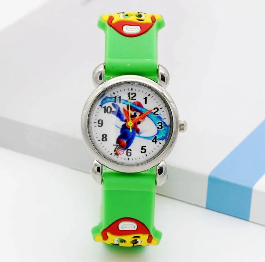Relogio feminino новые relojes мультфильм детей Супер Марио мультфильм часы 3D кварцевые детские часы