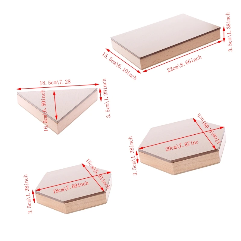 

Montessori Wooden Material Toy Constructive Triangles Rectangular Pentagon