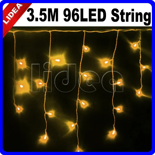 3 5 м 96 LED 9 видов цветов Свадьба Праздник Новый год гирлянда сосулька наружное