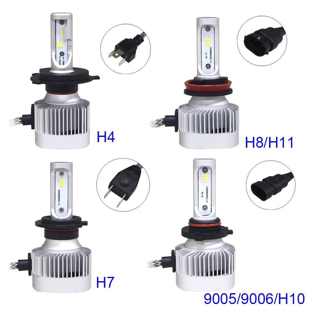 KEIN H4 H7 H8 H11 H10 H16 9005/HB3 9006/HB4 CSP светодиодный ные лампы для автомобильных фар ближнего