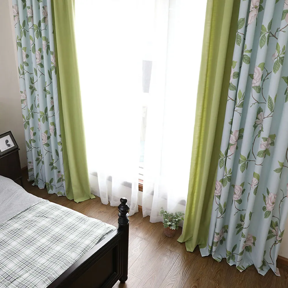 Lovalin цветочный шторы для Гостиная пион Cortina Para Sala сращивания плотные Шторы дома