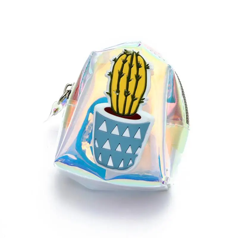 1 шт. модный мультяшный мини-кошелек для монет С КАКТУСОМ водонепроницаемый