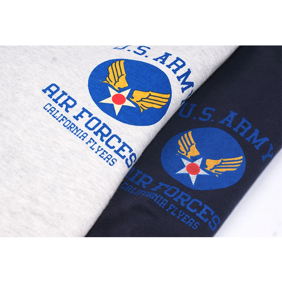 Большие флисовые зимние плотные толстовки для мужчин ВВС США пуловер махровые