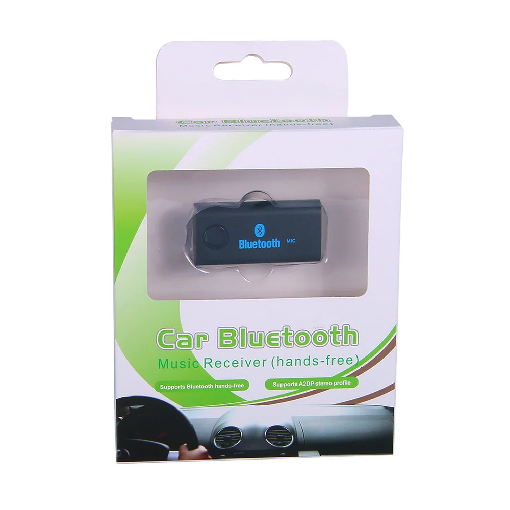 Беспроводной автомобиля приемник Bluetooth Hands Free 3.5 мм aux bluetooth car kit адаптер для