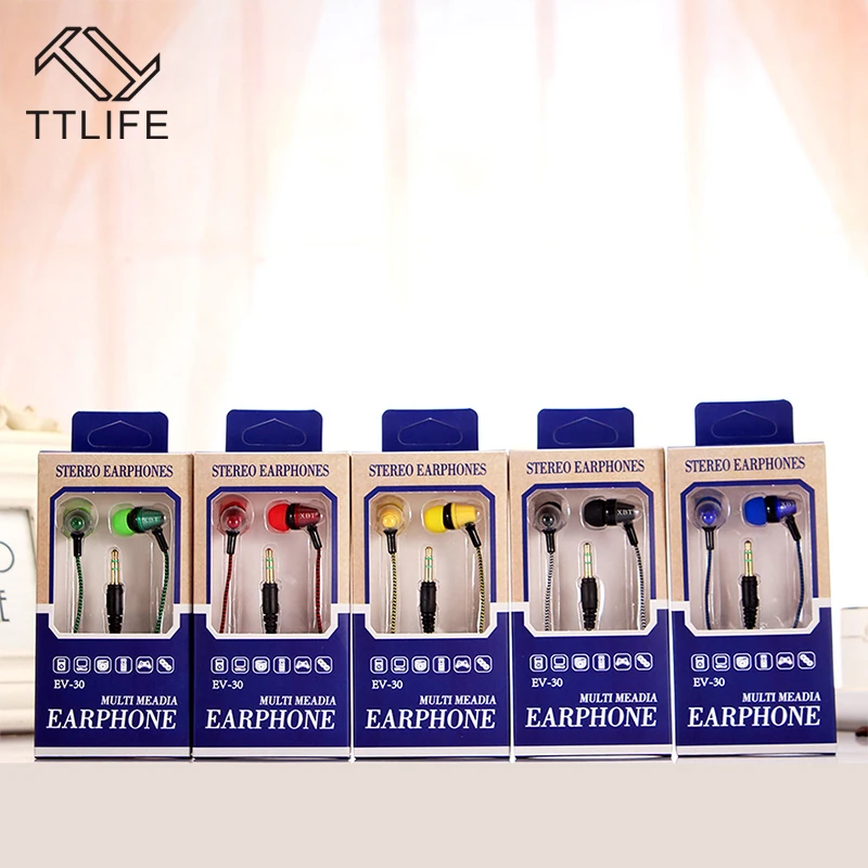 Оригинальный TTLIFE проводной спортивный Наушники 06605 Hi-Fi стерео наушники