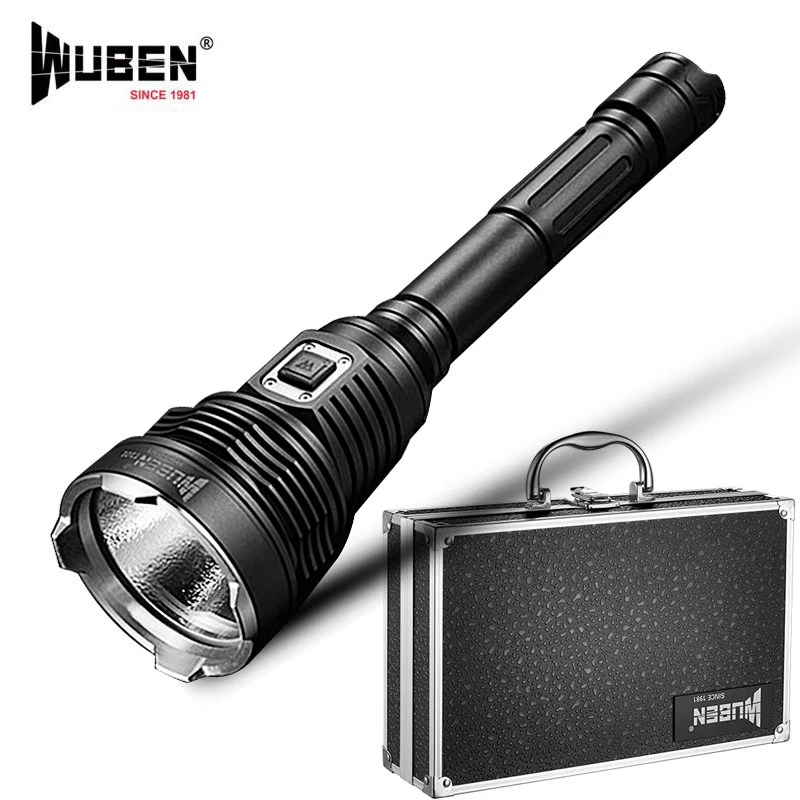 Светодиодный фонарь WUBEN T101 PRO с USB зарядкой алюминиевый корпус CREE XHP70 max дальность