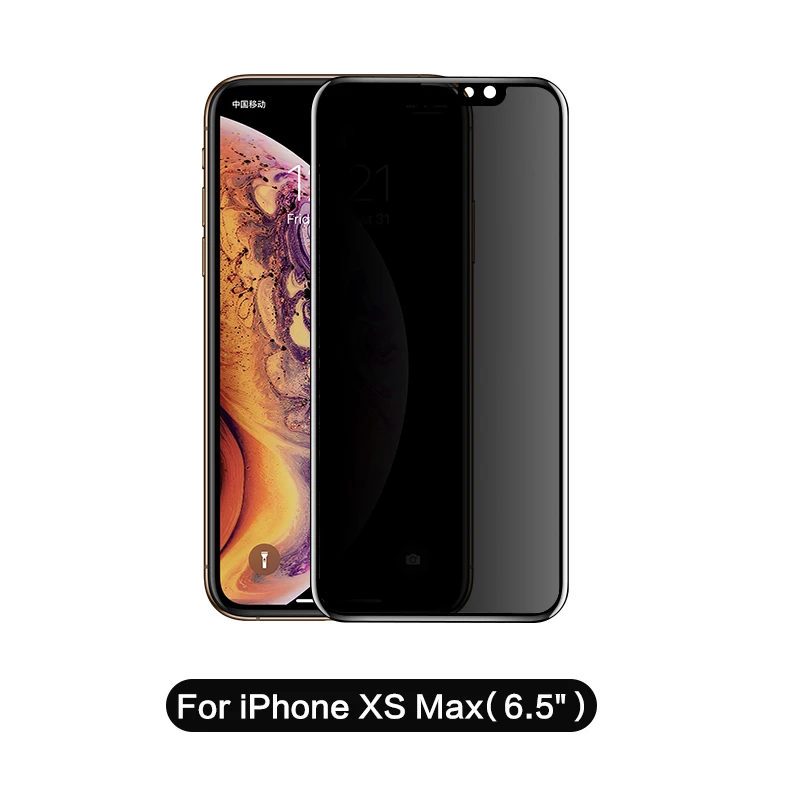 For iPhone Xs max BK Защита экрана SmartDevil для iphone 7 закаленное стекло для iphone 7 8 Plus X Xr Xs max пленка защитная крышка - Цвет: For iPhone Xs max BK