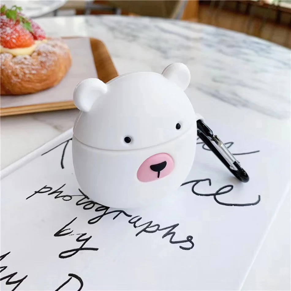 Чехол для наушников Airpods силиконовый милый мультфильм мягкие наушники чехол для Apple Airpods крышка Air pods 3D Наушники Аксессуары