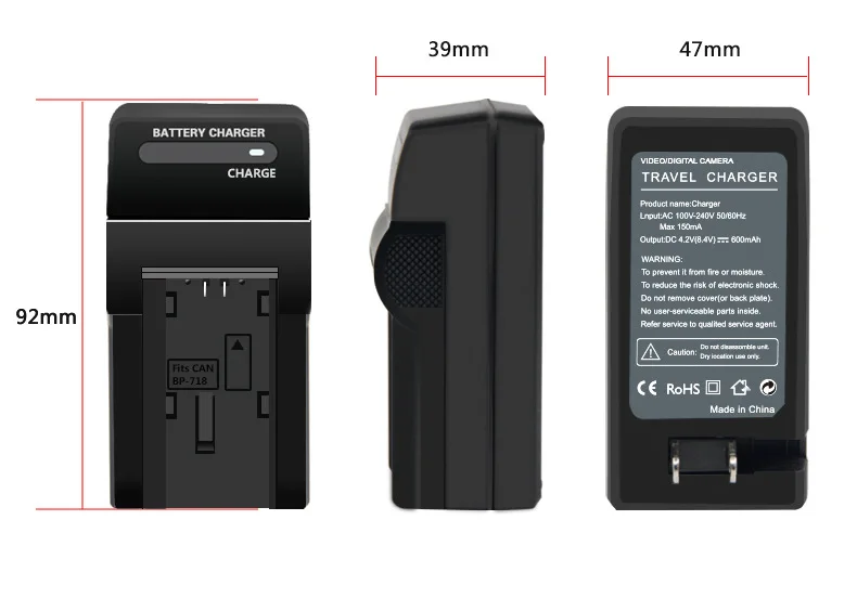 BP 727 718 BP-727 BP-718 Камера Батарея стены Зарядное устройство для Canon VIXIA HF M50 M500 M52 R30 R300 R32 R5 R40 R42 R400 R50 R52 R500