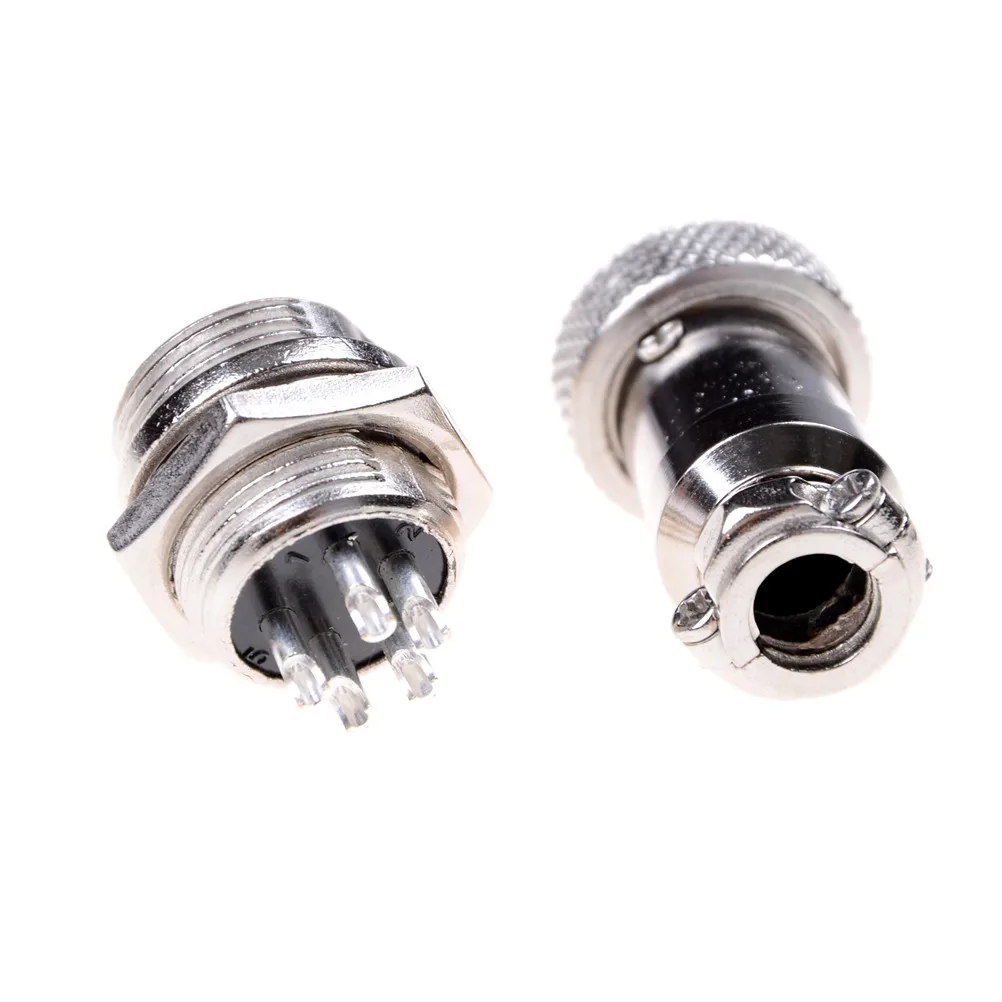 1 пара GX16 2/3 // 5/6/7/8 Pin 16 мм Штекерный и гнездовой разъем для панели Круглый