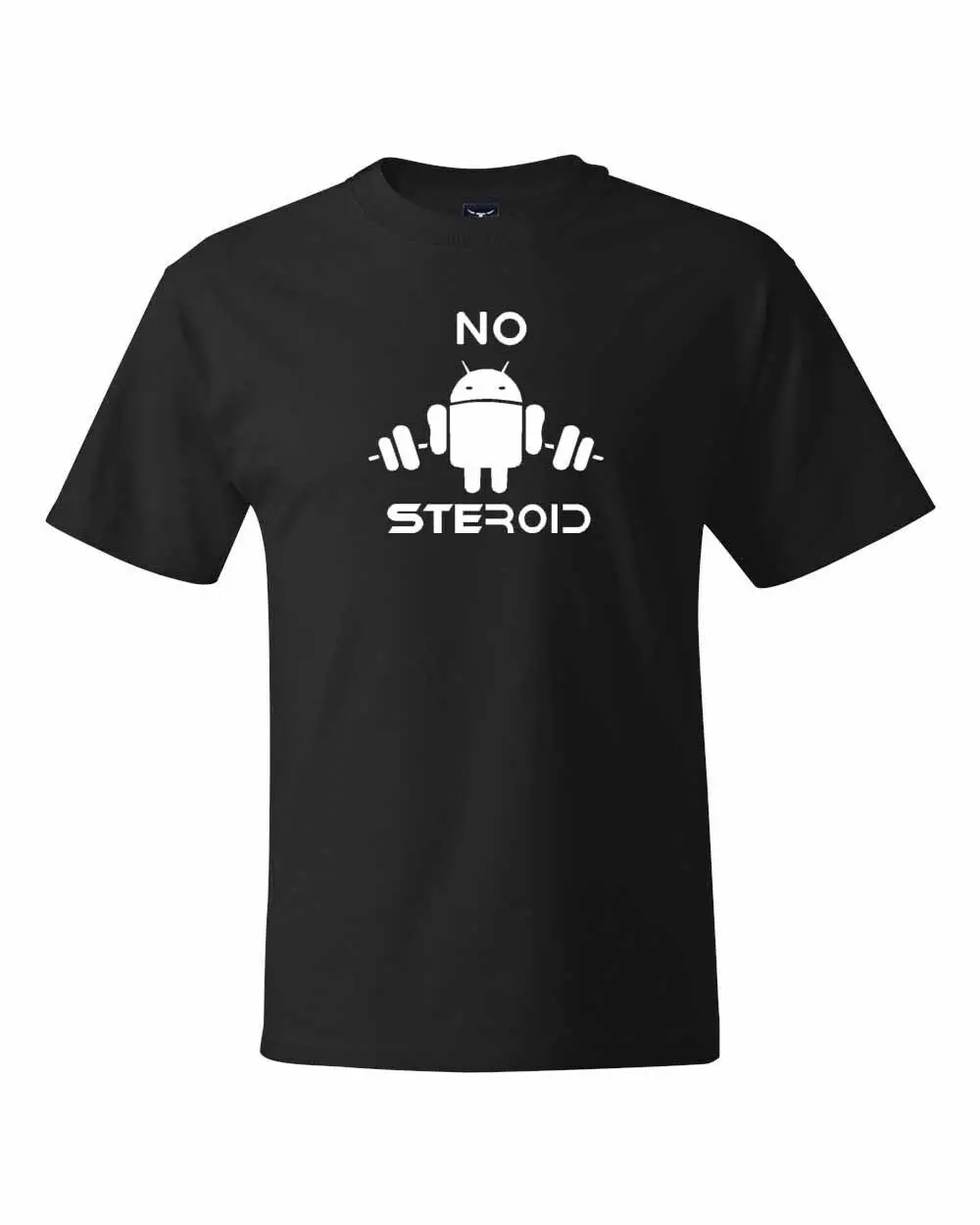 Футболки для тренировок без стероида с логотипом Android повседневная брендовая
