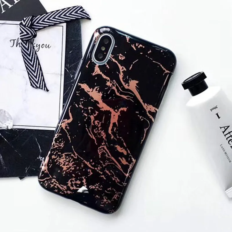 KMAX чехол для iPhone X XS 6 6S 7 8 Plus телефона в европейском стиле мраморный все включено мягкий силикон IMD задняя крышка Iphone plus.