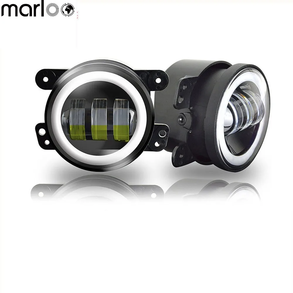 Without extra Wire Marloo " светодиодный 30 Вт противотуманный светильник для 2005-2011 Chrysler 300 PT Cruiser Dodge Journey Magnum Для Jeep Wrangler JK 2007 - Цвет: Without extra Wire