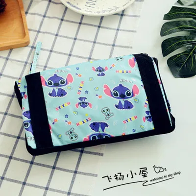 Stitch Blue Kawaii Милая мультяшная маленькая двойная звезда My Melody складная дорожная сумка на колесиках для женщин и девочек, сумка-тоут, сумки для вещей, ручная кладь - Цвет: Stitch Blue
