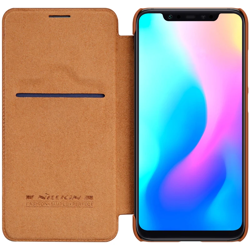 Чехол для Xiaomi MI 8 Роскошный деловой кожаный чехол с откидной крышкой NILLKIN