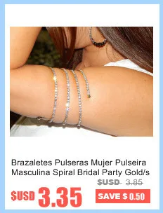 TDQUEEN браслеты с серебряным покрытием Pulseiras браслет Кристалл Стразы многорядные Спираль браслет для женщин