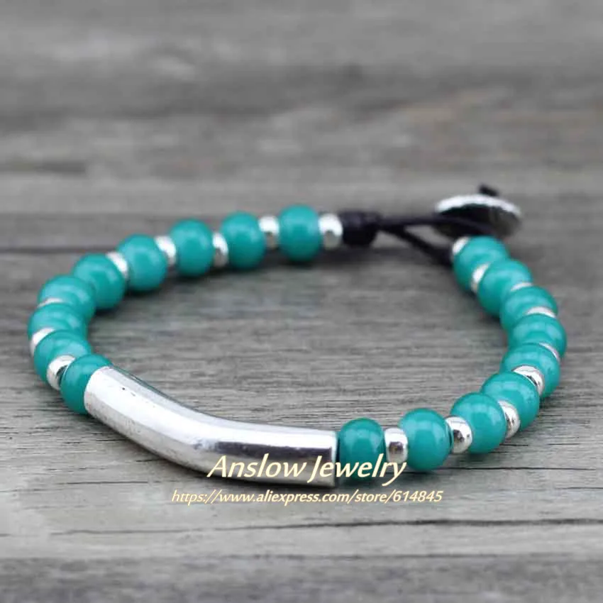 Anslow модные ювелирные изделия Новое поступление очаровательный кожаный браслет