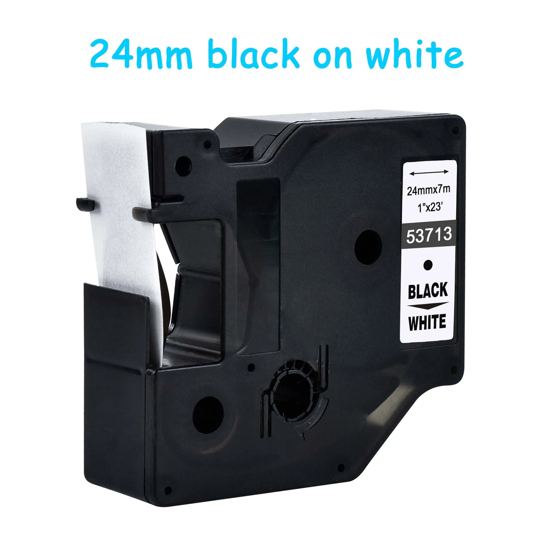 CIDY 5 шт. 45013 клейкие ленты совместимый с DYMO D1 Labelmanager 12 мм черный на белом 45010 45018 45021 40913 для DYMO LM160 LM280 PNP - Цвет: 24mm black on white