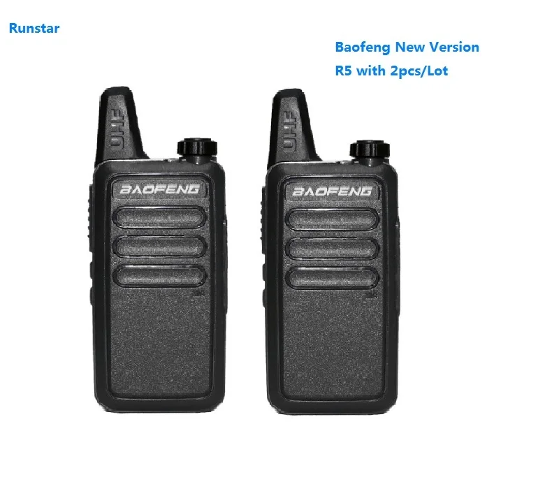 2 шт. Baofeng R5 Mini Wiress Walkie Talkie BF-R5 портативная двухсторонняя радиостанция коммуникатор ham радио трансивер Talkie Walkie
