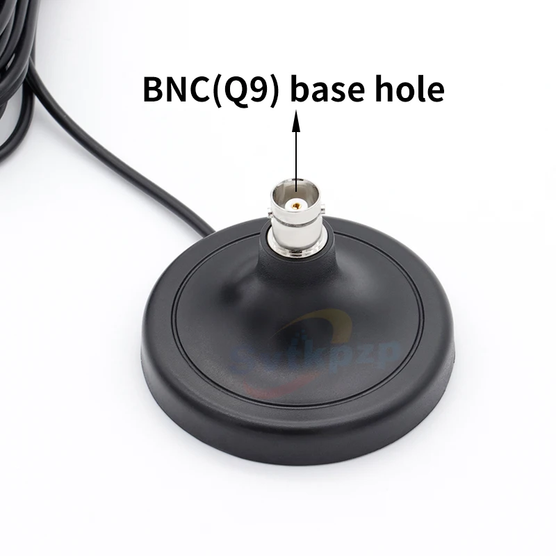 Q9 BNC Connector Magnetic Sucker Antenna for Wireless Microphone 5dB Gain Signal Amplifier with Extension Cable 590MHz to 860MHz