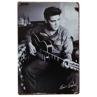 classic elvis presley vintage the king metal plate sign poster style wall art pub bar club wall art paintings