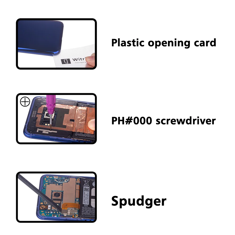 Witrigs For HTC U11 LCD Display Touch Screen Digitizer with Frame Pressure Sensor Assembly Replacement