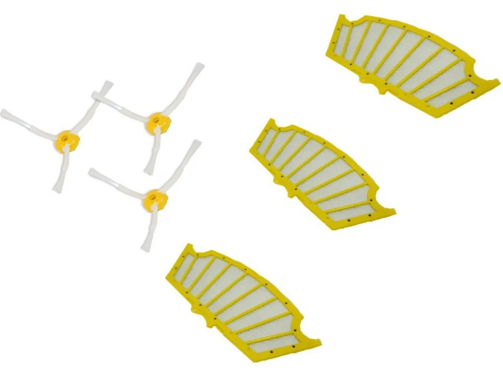 Боковая щетка Arm + желтый фильтр для iRobot Roomba набор пополнения серии 500 красно