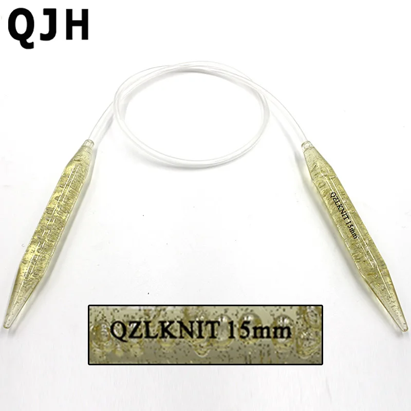 Кристальные акриловые спицы для вязания круглые штифты толстой нити рукоделие