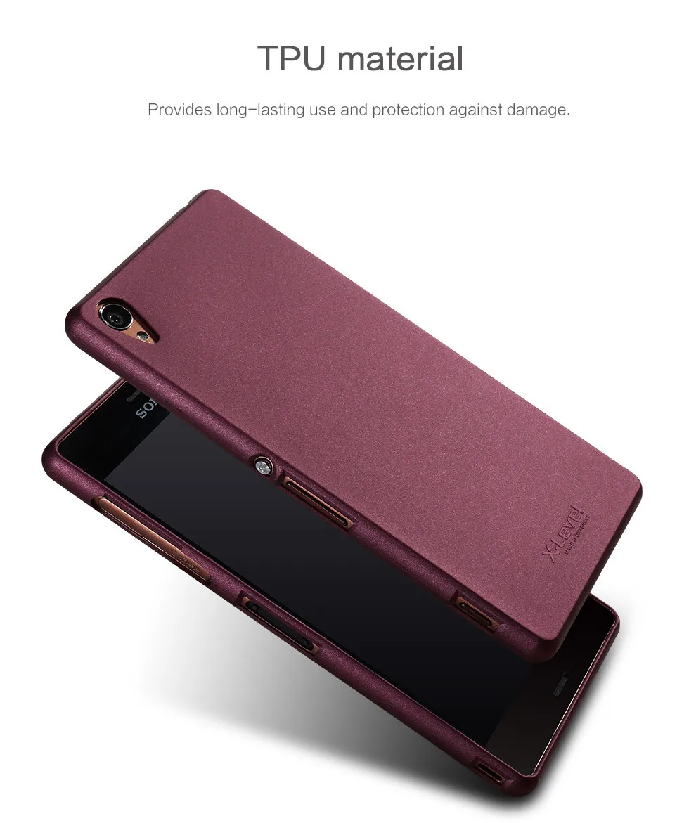 X-Level Guardian Мягкий матовый ТПУ чехол для sony Xperia Z3 Скраб задняя крышка для sony Z3 D6603 D6643 D6653 D6616 силиконовый чехол capas