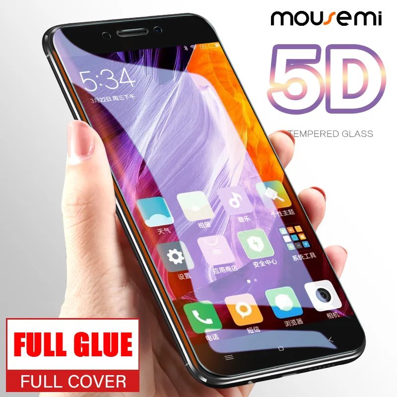 Mousmi для Redmi 4X Стекло Ультра тонкое стекло Xiaomi Note 4 Global 5D полное покрытие Защитное